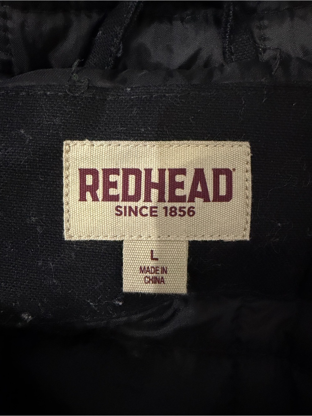 RedHead Men’s Black Hooded  Work Jacket - Picture 10 of 10